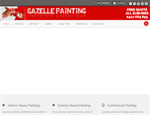 Tablet Screenshot of gazellepainting.com.au